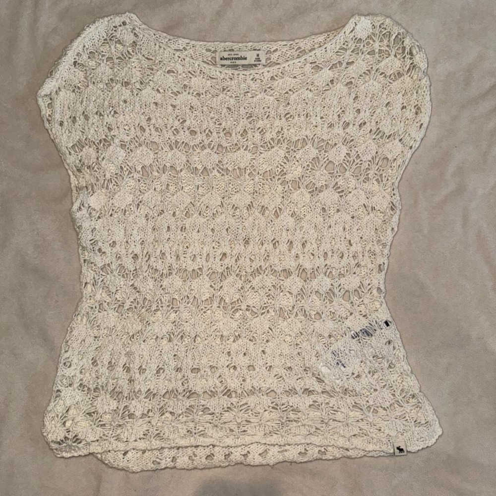 Abercrombie Kids knitted top, cover up. Size medium